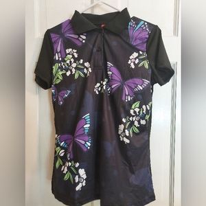 Sport Dri Graphic Compression Fit Golf Performance Polo US Small/Asian Medium